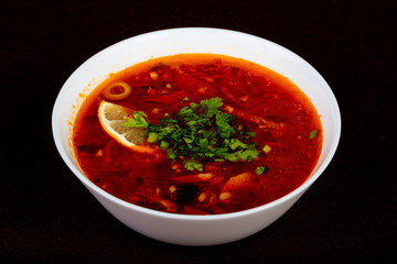 Russian Solyanka soup