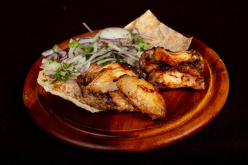 Grilled chicken wings