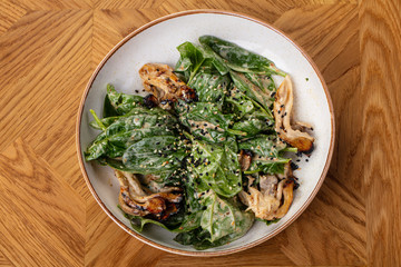 Oyster mushroom salad