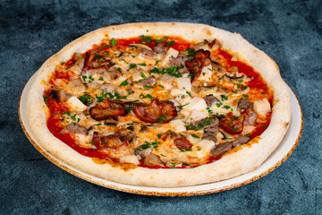 Pizza with meat