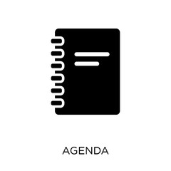 Agenda icon. Agenda symbol design from Business collection.