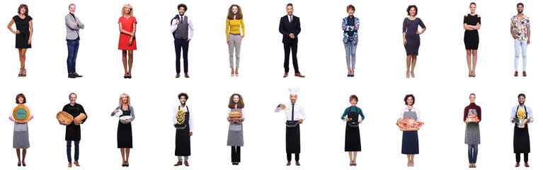 Group of people with food