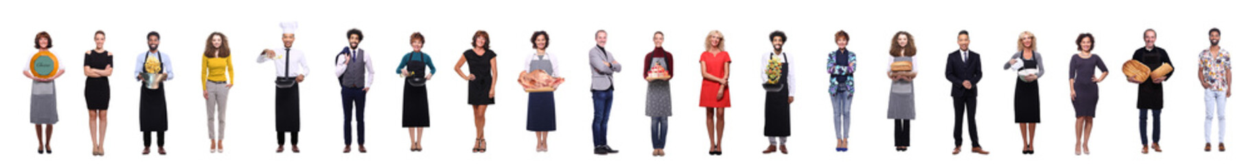 Group of people with food