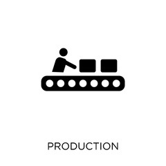 Production icon. Production symbol design from Business collection. - 229974988
