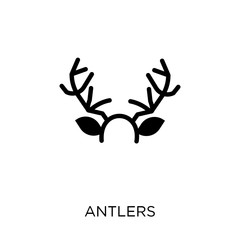 Antlers icon. Antlers symbol design from Christmas collection.
