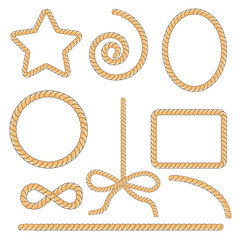 rope knot vector illustration