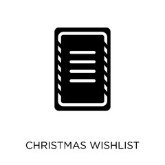 christmas wishlist icon. christmas wishlist symbol design from Christmas collection.