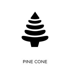 Pine cone icon. Pine cone symbol design from Christmas collection.