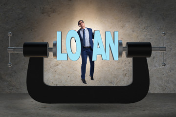 Business concept of debt and borrowing