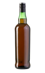 whiskey bottle isolated on white