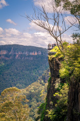 Landscape of Blue Mountains National Park in New South Wales, Australia