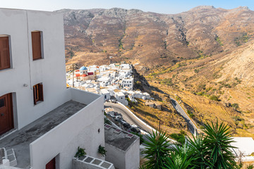 Serifos island with lovely hills and beautiful whitewashed houses. Cyclades, Greece © vivoo