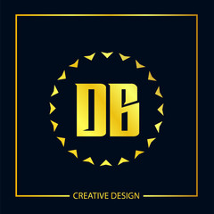 Initial Letter DB Logo Template Design