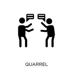 Quarrel icon. Quarrel symbol design from Communication collection.