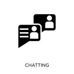 Fototapeta na wymiar Chatting icon. Chatting symbol design from Communication collection.
