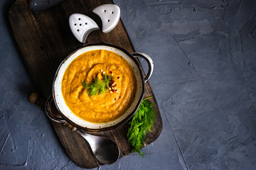 Tasty pumpkin soup
