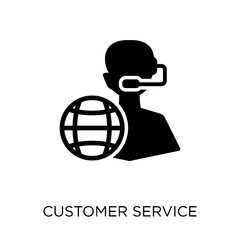 Customer service icon. Customer service symbol design from Communication collection.