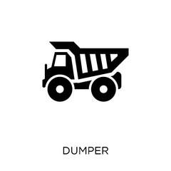 Dumper icon. Dumper symbol design from Construction collection.