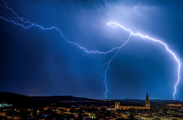 storm and lightning