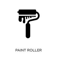 Paint roller icon. Paint roller symbol design from Construction collection.