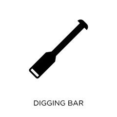 Digging bar icon. Digging bar symbol design from Construction collection.
