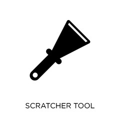 Scratcher tool icon. Scratcher tool symbol design from Construction collection.