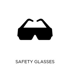Safety glasses icon. Safety glasses symbol design from Construction collection. - 229980599
