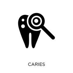 Caries icon. Caries symbol design from Dentist collection.