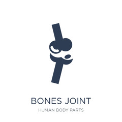 Bones Joint icon. Trendy flat vector Bones Joint icon on white background from Human Body Parts collection