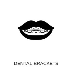 Dental Brackets icon. Dental Brackets symbol design from Dentist collection.