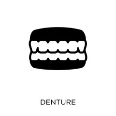 Denture icon. Denture symbol design from Dentist collection.