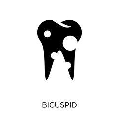 Bicuspid icon. Bicuspid symbol design from Dentist collection.