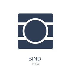 Bindi icon. Trendy flat vector Bindi icon on white background from india collection