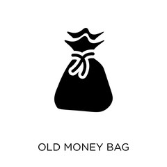 Old Money Bag icon. Old Money Bag symbol design from Desert collection.