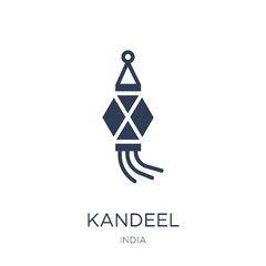 Kandeel icon. Trendy flat vector Kandeel icon on white background from india collection