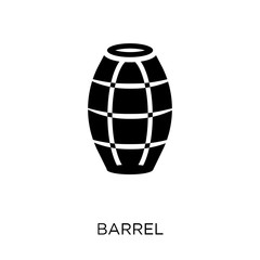 Barrel icon. Barrel symbol design from Desert collection.