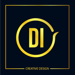 Initial Letter Di Logo Template Design