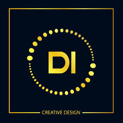 Initial Letter Di Logo Template Design
