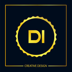 Fototapeta premium Initial Letter Di Logo Template Design
