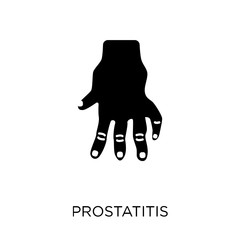 Prostatitis icon. Prostatitis symbol design from Diseases collection.