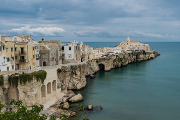 Fototapeta premium Gewitterwolken über Vieste, Apulien