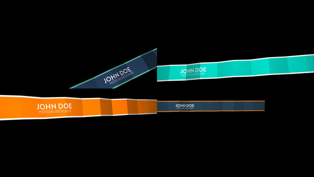 Unfolding Lower Thirds