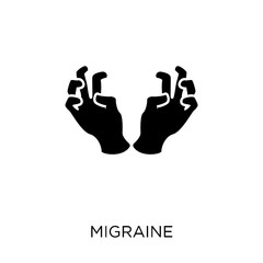 Migraine icon. Migraine symbol design from Diseases collection.