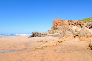 Fototapeta na wymiar Cordoama beach in Portugal