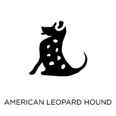 American Leopard Hound dog icon. American Leopard Hound dog symbol design from Dogs collection.
