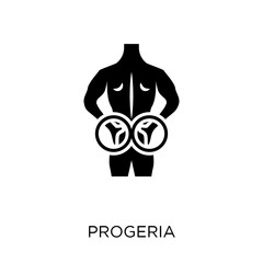 Progeria icon. Progeria symbol design from Diseases collection.