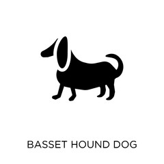 Basset Hound dog icon. Basset Hound dog symbol design from Dogs collection.