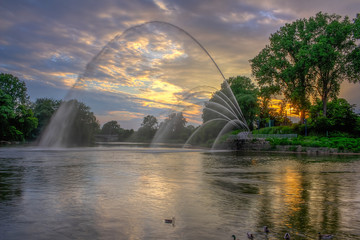 Walter J. Blackburn Memorial Fountain London Ontario 
