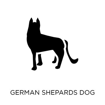 German Shepards dog icon. German Shepards dog symbol design from Dogs collection.
