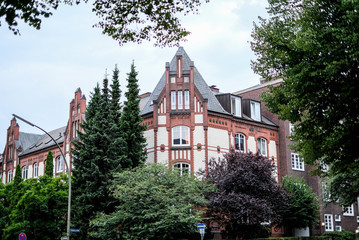 old architecture in Hamburg, Germany
